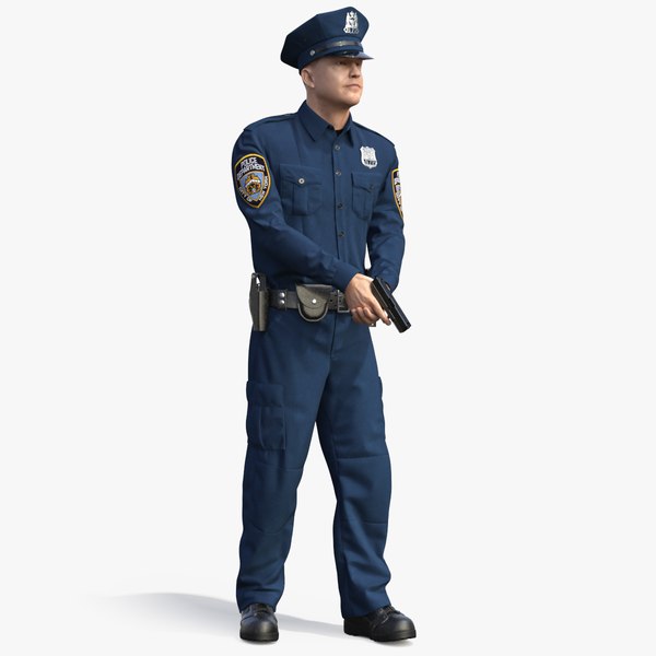 3D ny police officer attention model