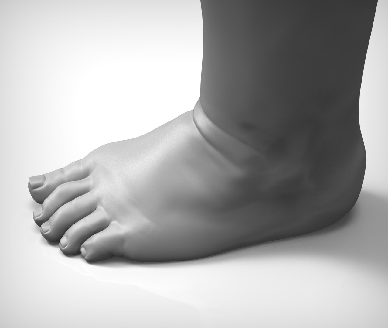 Beauty Child Foot 3d Obj