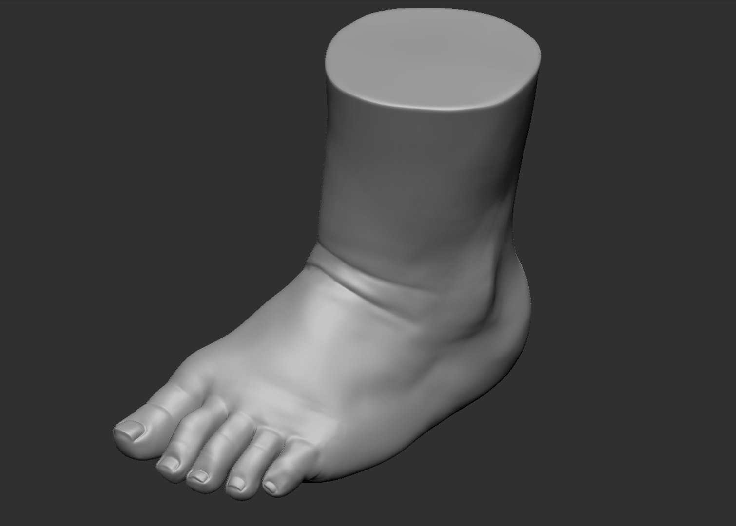 beauty-child-foot-3d-obj