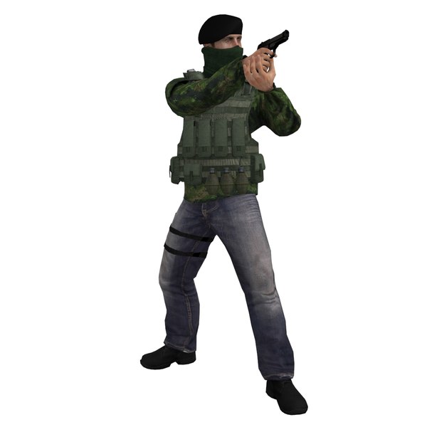 3d rigged ira soldier model