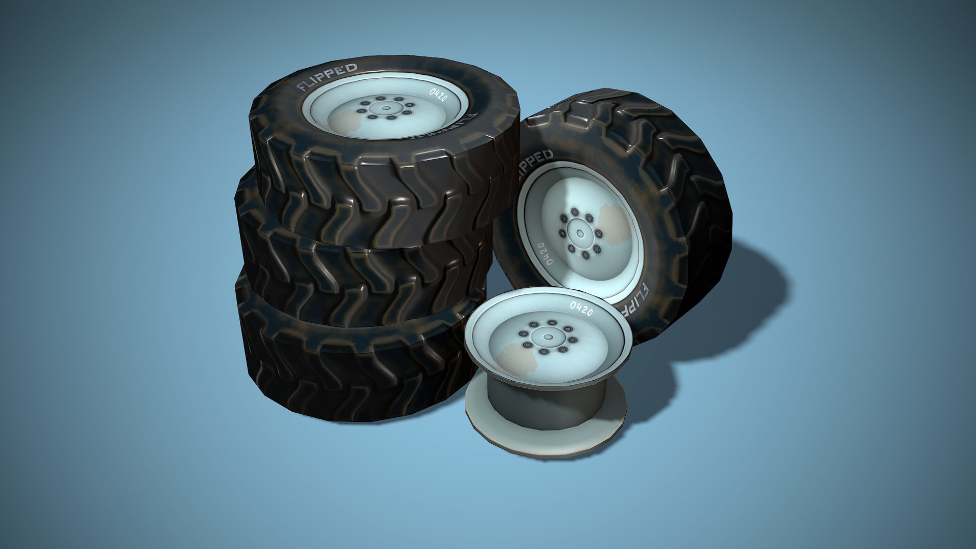 Stylized Wheel Ready 3D Model - TurboSquid 1435903