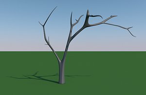 tree bald bare 3d model