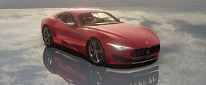 3D Maserati Alfieri- Photorealistic model