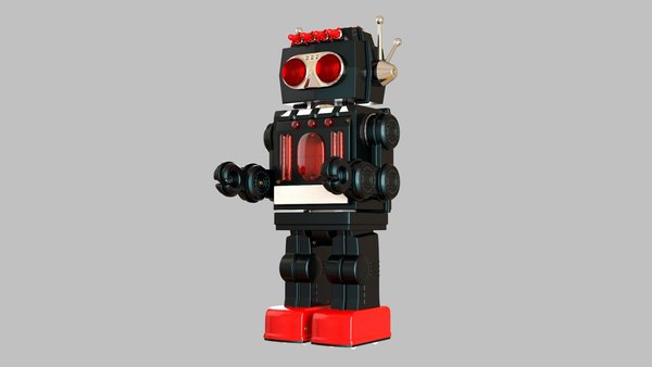 Minimizar Tormento empujoncito modelo 3d Robot de juguete vintage HD - TurboSquid 1085859
