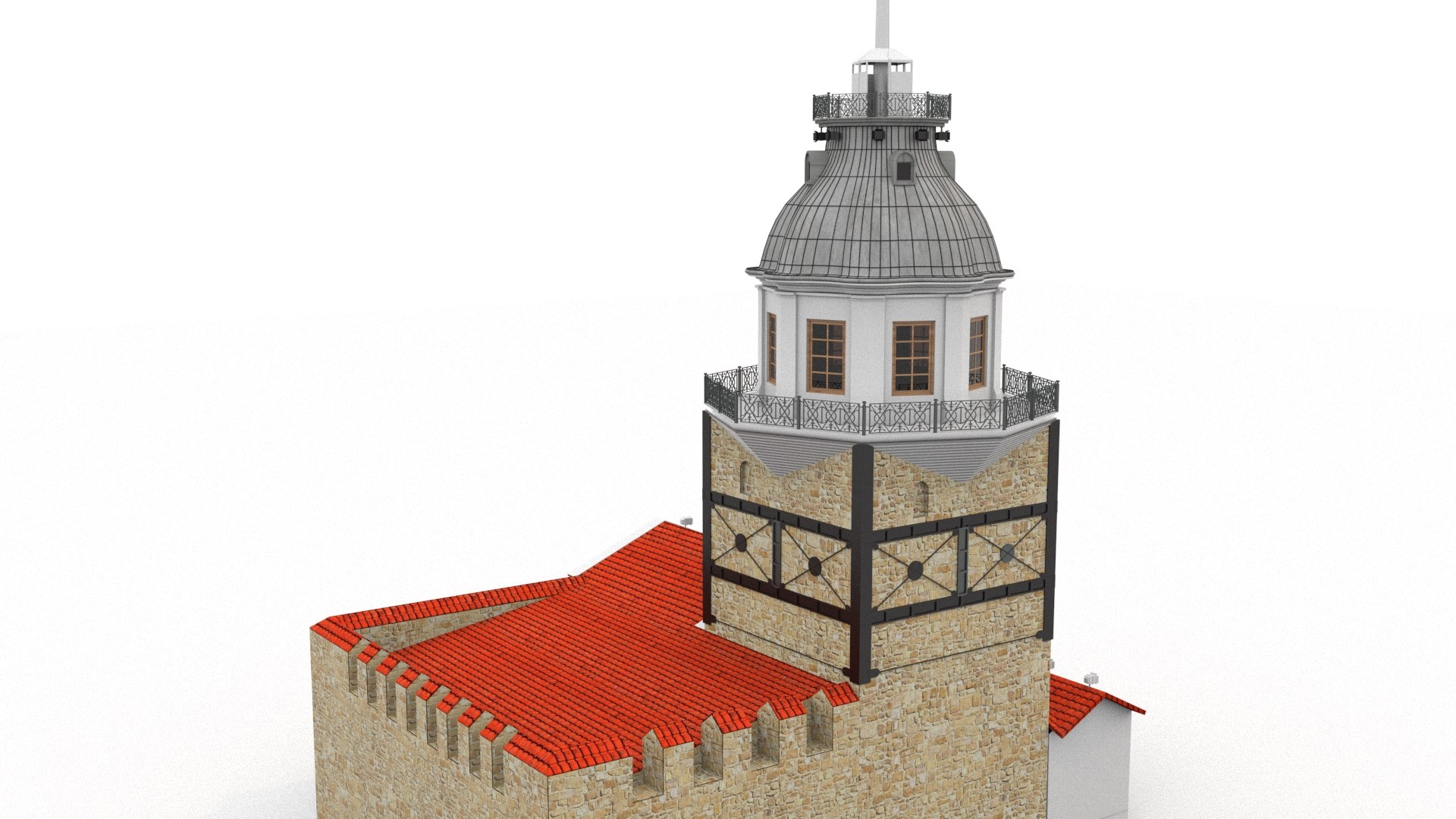 Maiden Tower Model - TurboSquid 1499236