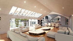 Blender Eevee Modern Mansion