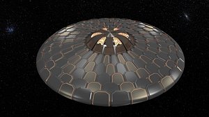 ufo modelling armor 3d model