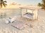 Romantisches Strandbett