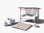 Romantisches Strandbett