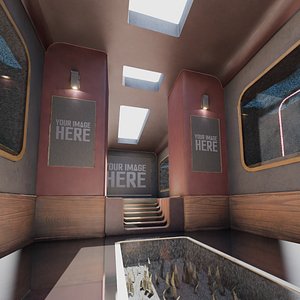 3D VR Gallery for Product and Painting Showcase model