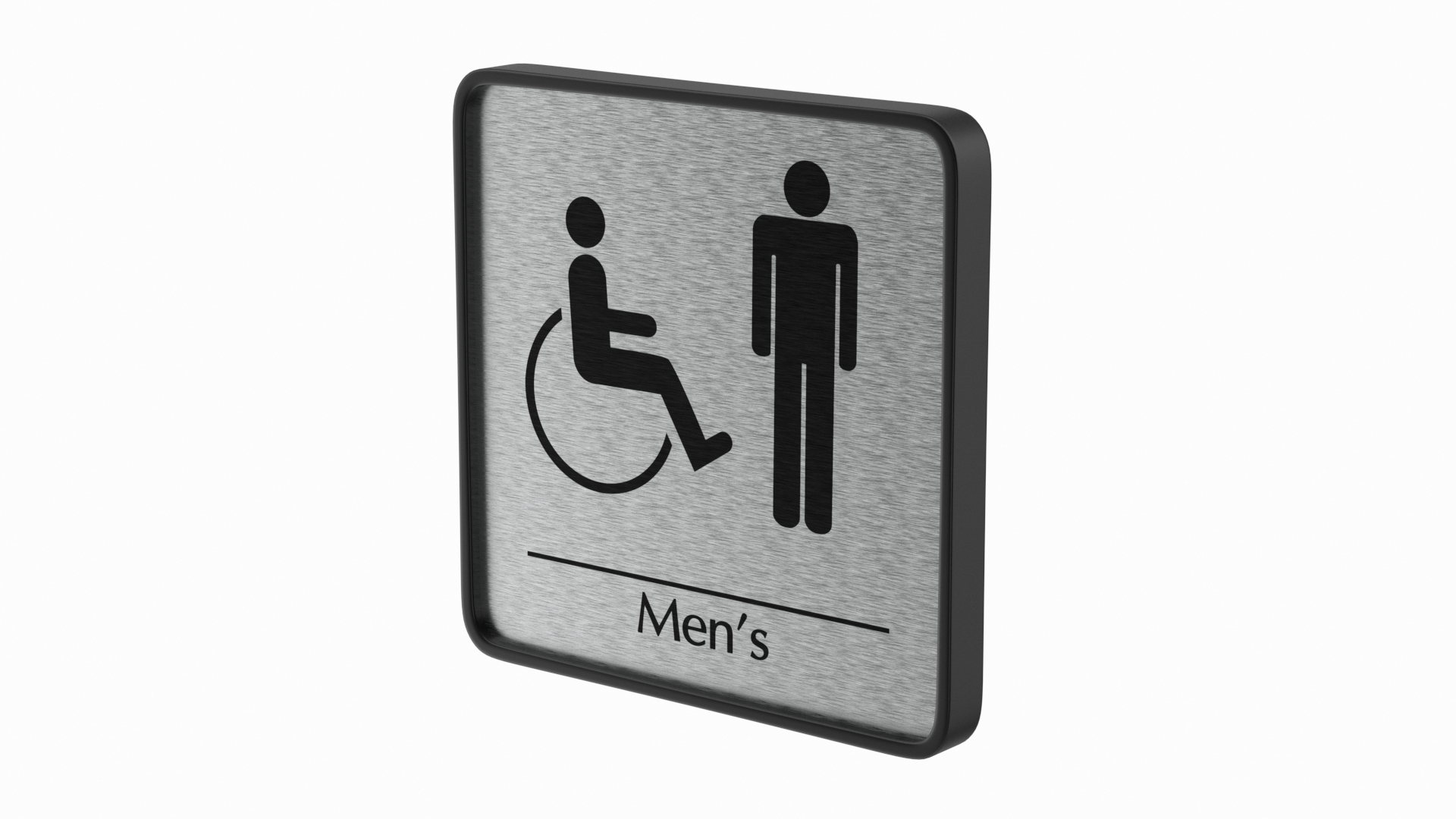 3D Male Accessible Toilet Compliance Sign Model TurboSquid 2040442