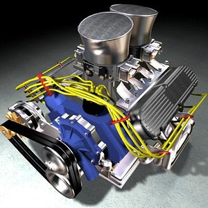 American Pro street V8 race engine