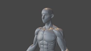 MAN STYLIZED BLOCKOUT