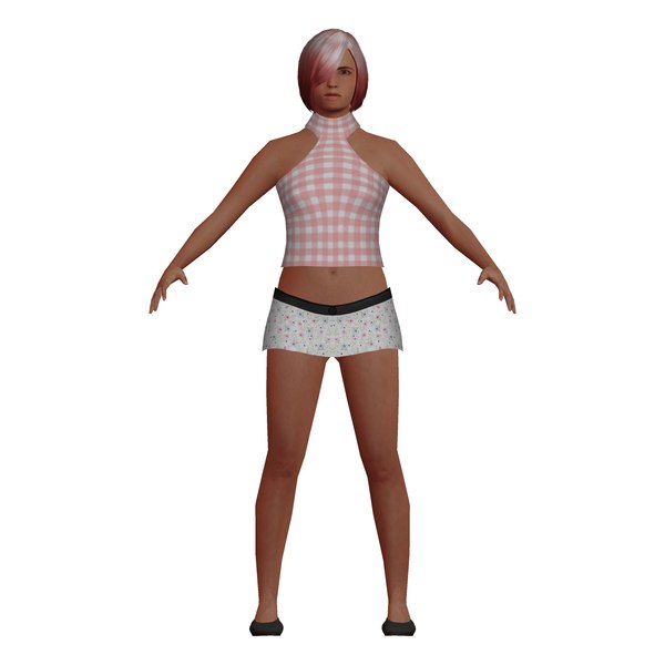 3D girl rigging games