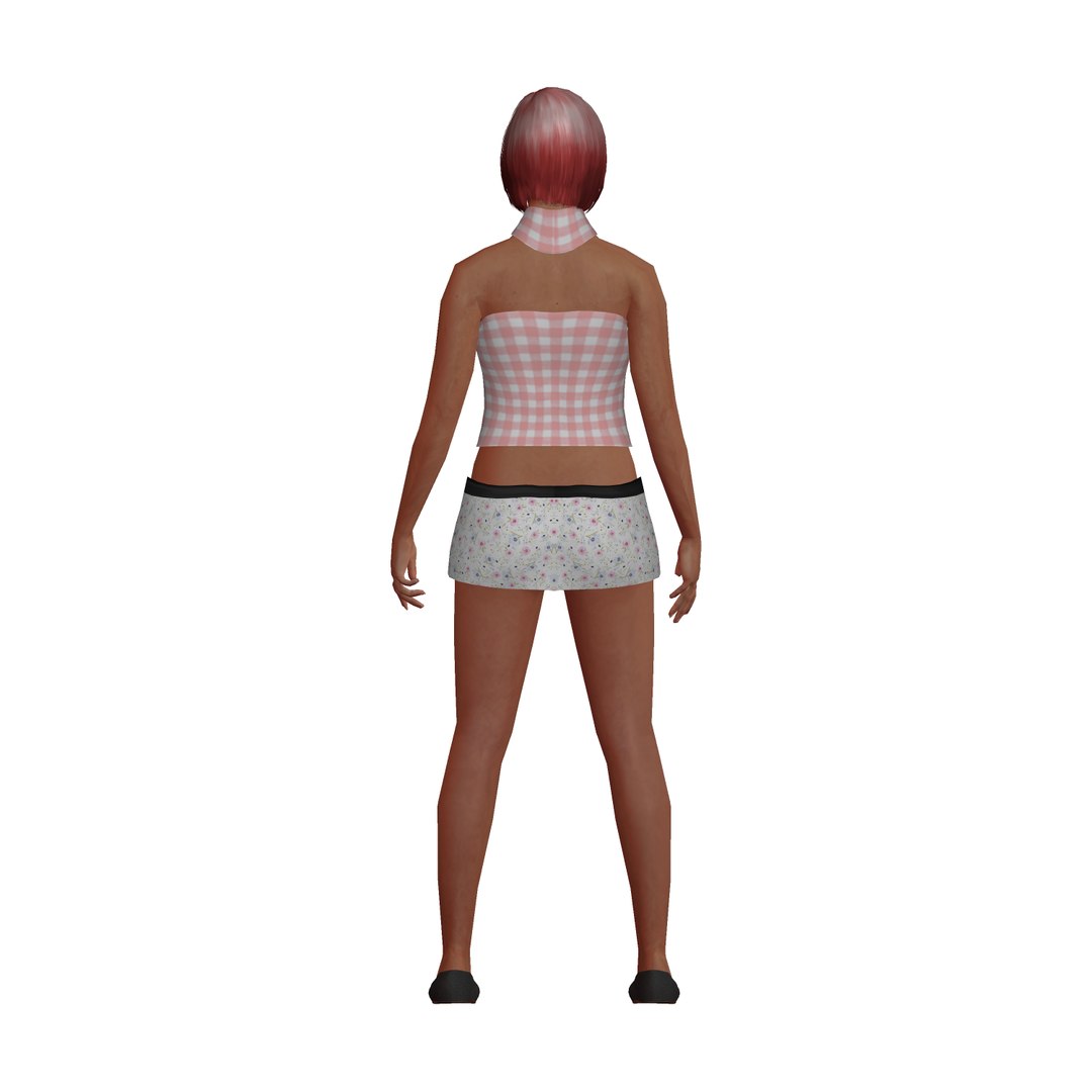 3D Girl Rigging Games - TurboSquid 1645916