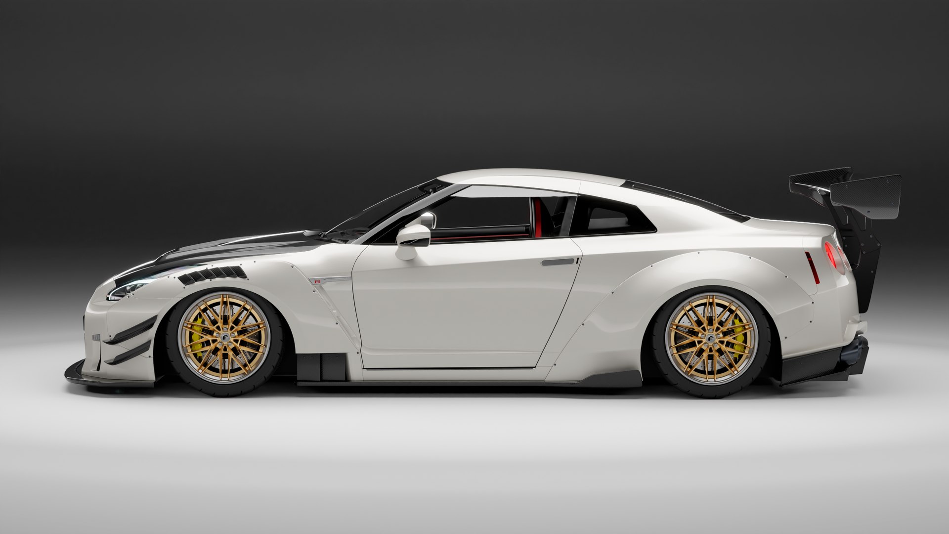 3D Nissan GT-R R35 Liberty Walk - TurboSquid 2530443