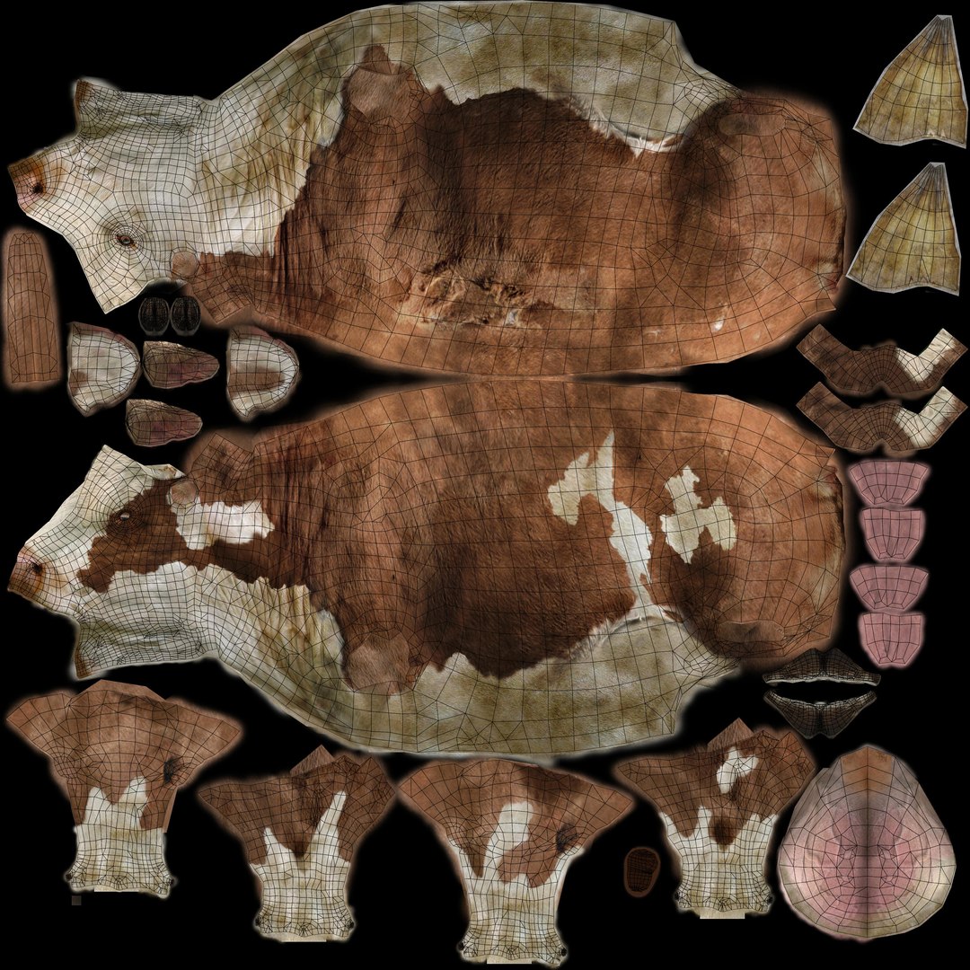 Dairy Cow Model - TurboSquid 2388044