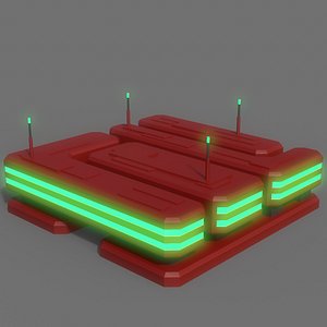 3D PBR Sci-Fi Building A09