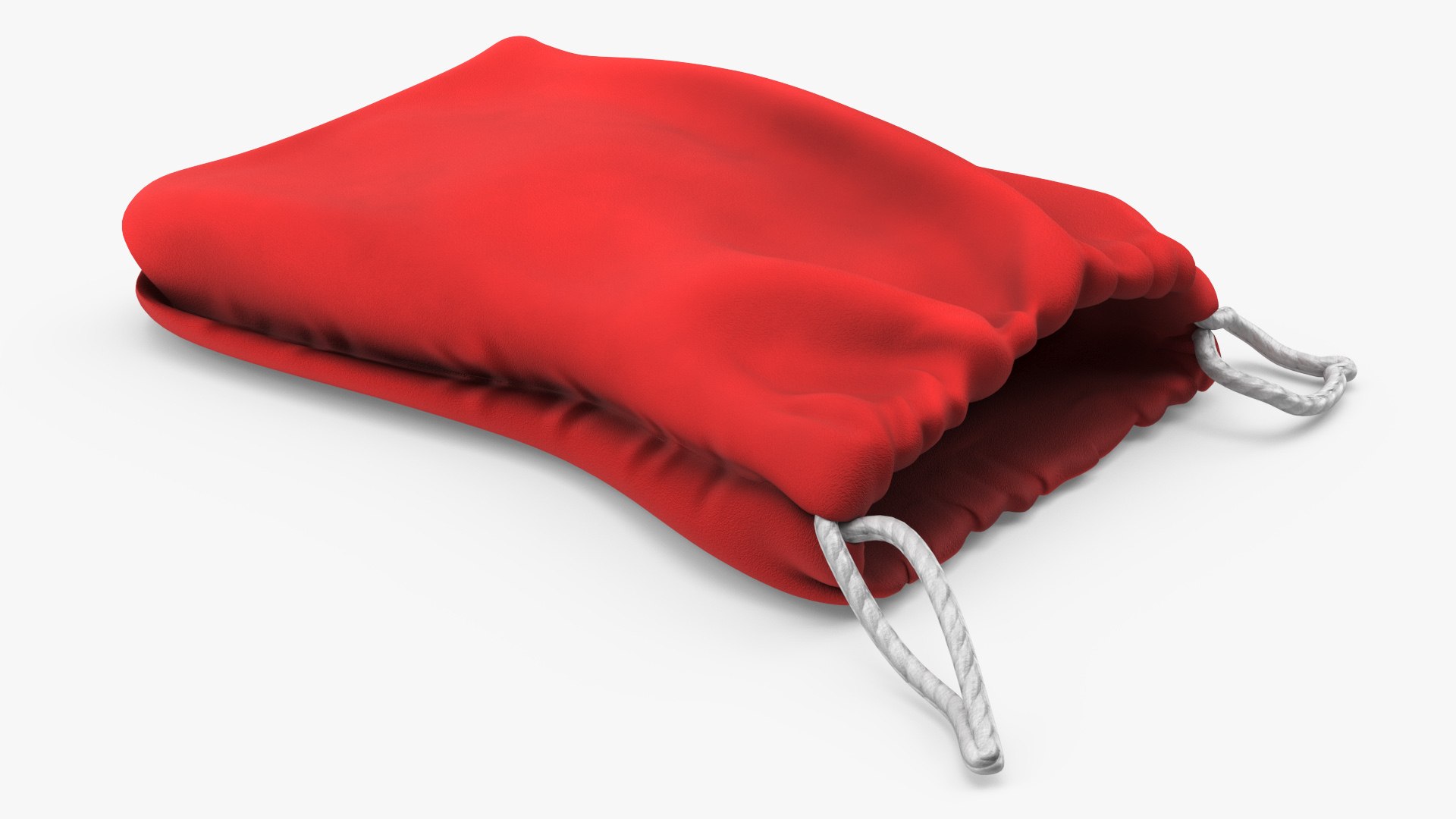 Red Cloth Pouch 3D model preview