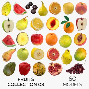 Fruits Collection 03 - 60 models 3D