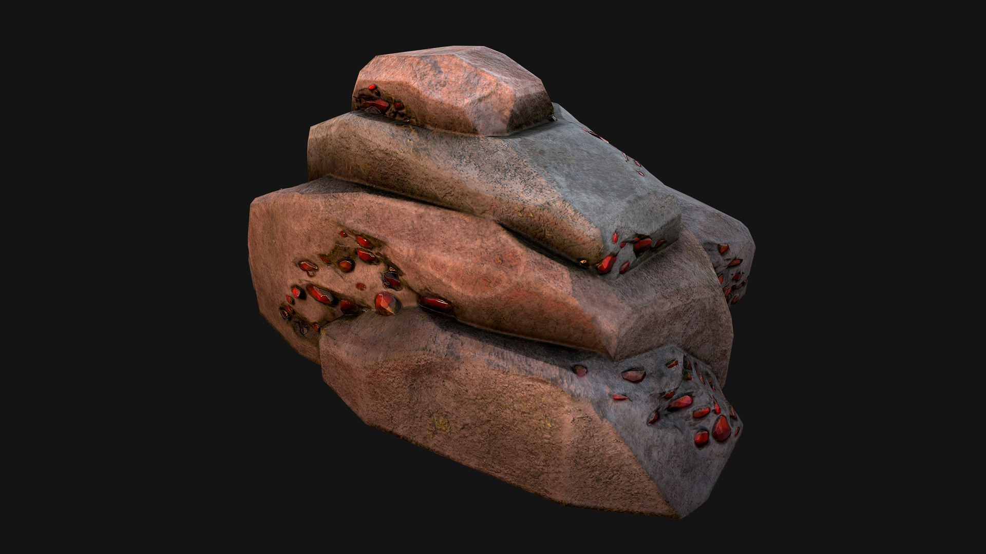 Gems Gemstone Minerals Magical Crystals Ore 3D - TurboSquid 2318961