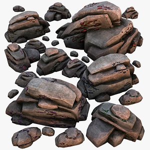 Gems Gemstone Minerals Magical Crystals Ore 3D