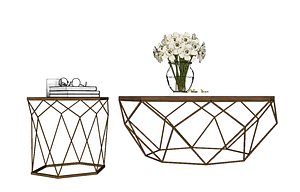 3D wooden table