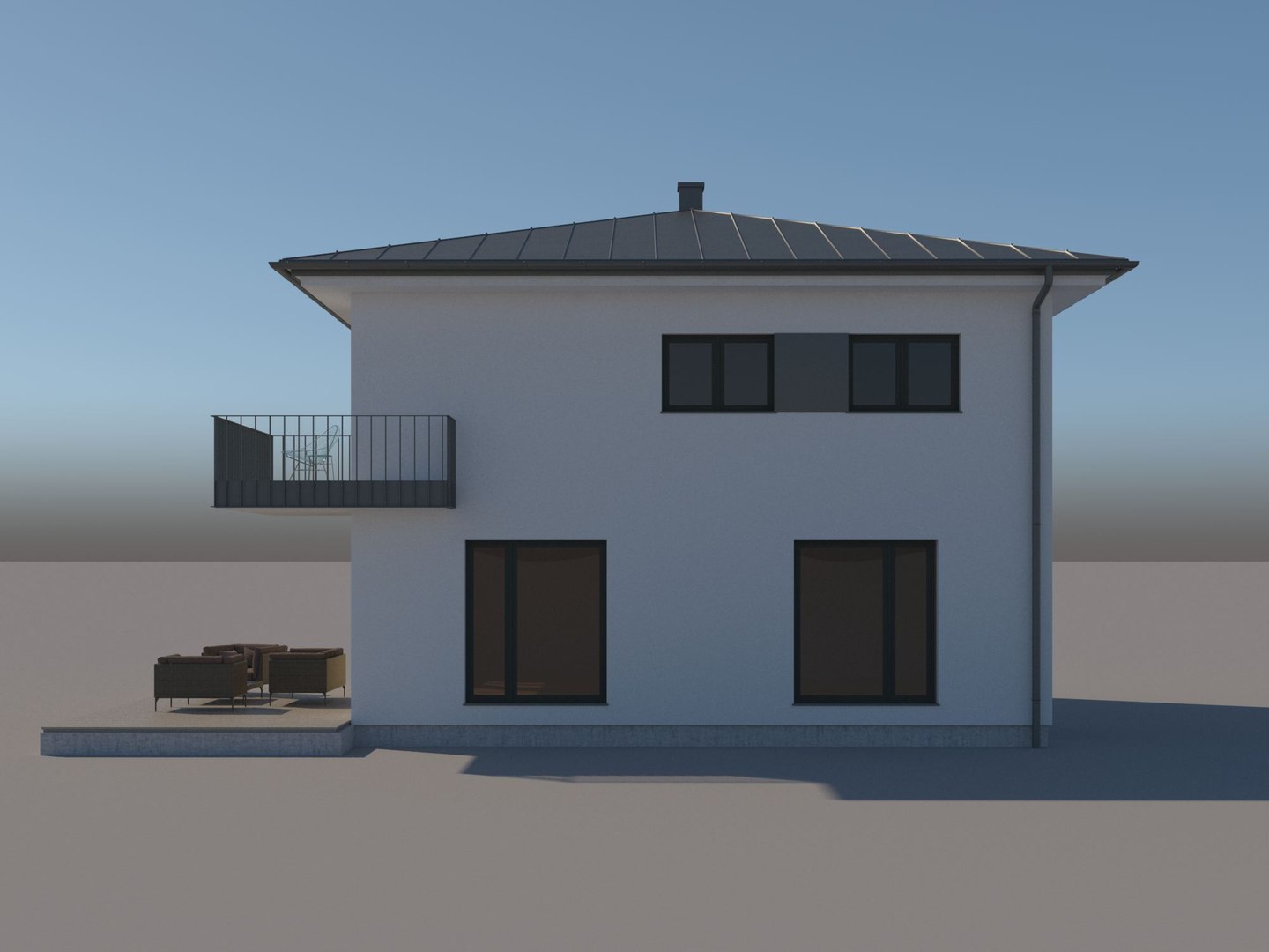 3d House Building Architecture Model - Turbosquid 1636317