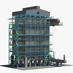 3D Engineering Model of Reformer Equipment in Oil and Gas Plant