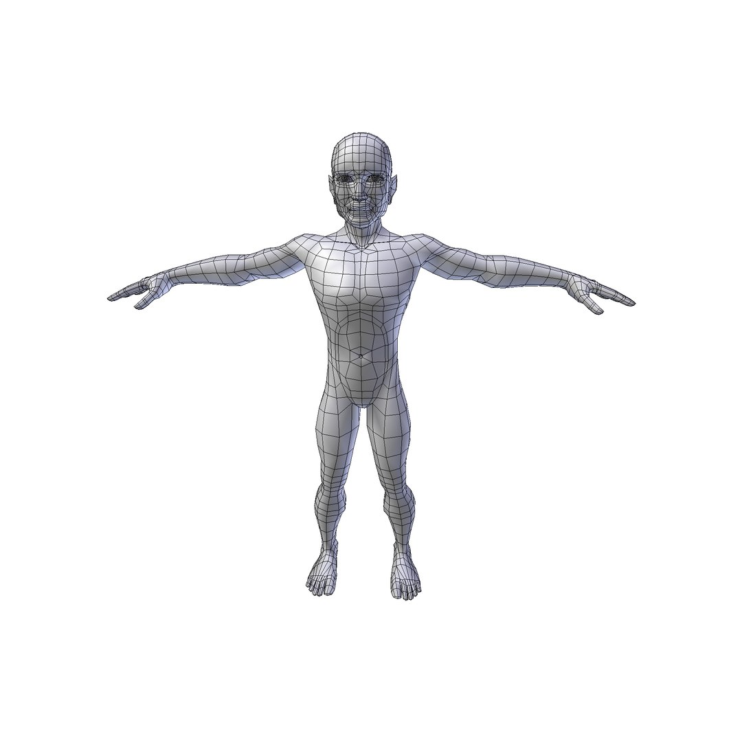Man 1 48m Basemesh 3D - TurboSquid 2298531