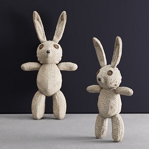 3D model rag bunny