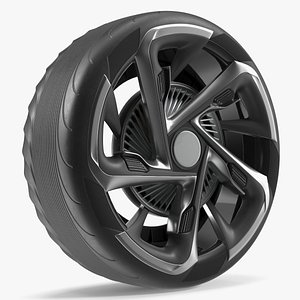 Futuristic Concept Car Wheel 3D model