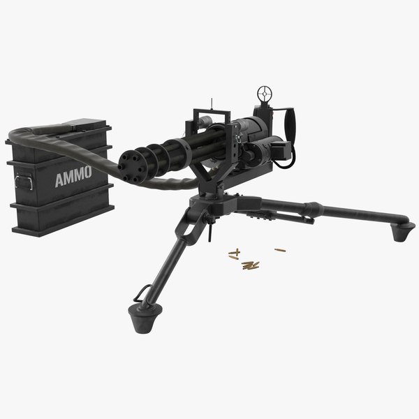 3D m134 minigun tripod mounted - TurboSquid 1256666