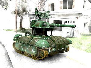 tank robot 3d model