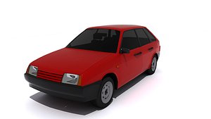 3d model of car russian 2109