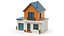 3D Cartoonish House Low Poly 3D Model 02