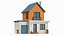 3D Cartoonish House Low Poly 3D Model 02