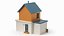 3D Cartoonish House Low Poly 3D Model 02