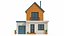 3D Cartoonish House Low Poly 3D Model 02