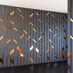 3D Wall Panel Set 209