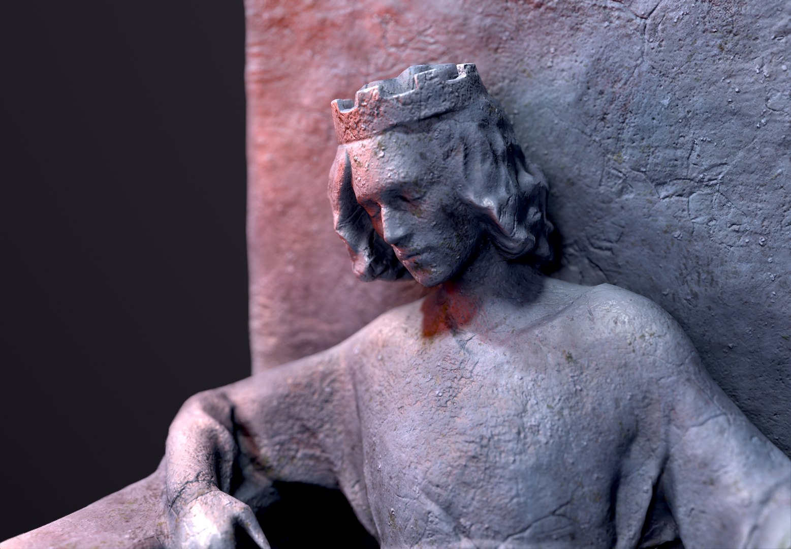 3D Medieval Statue Of King - TurboSquid 2161269