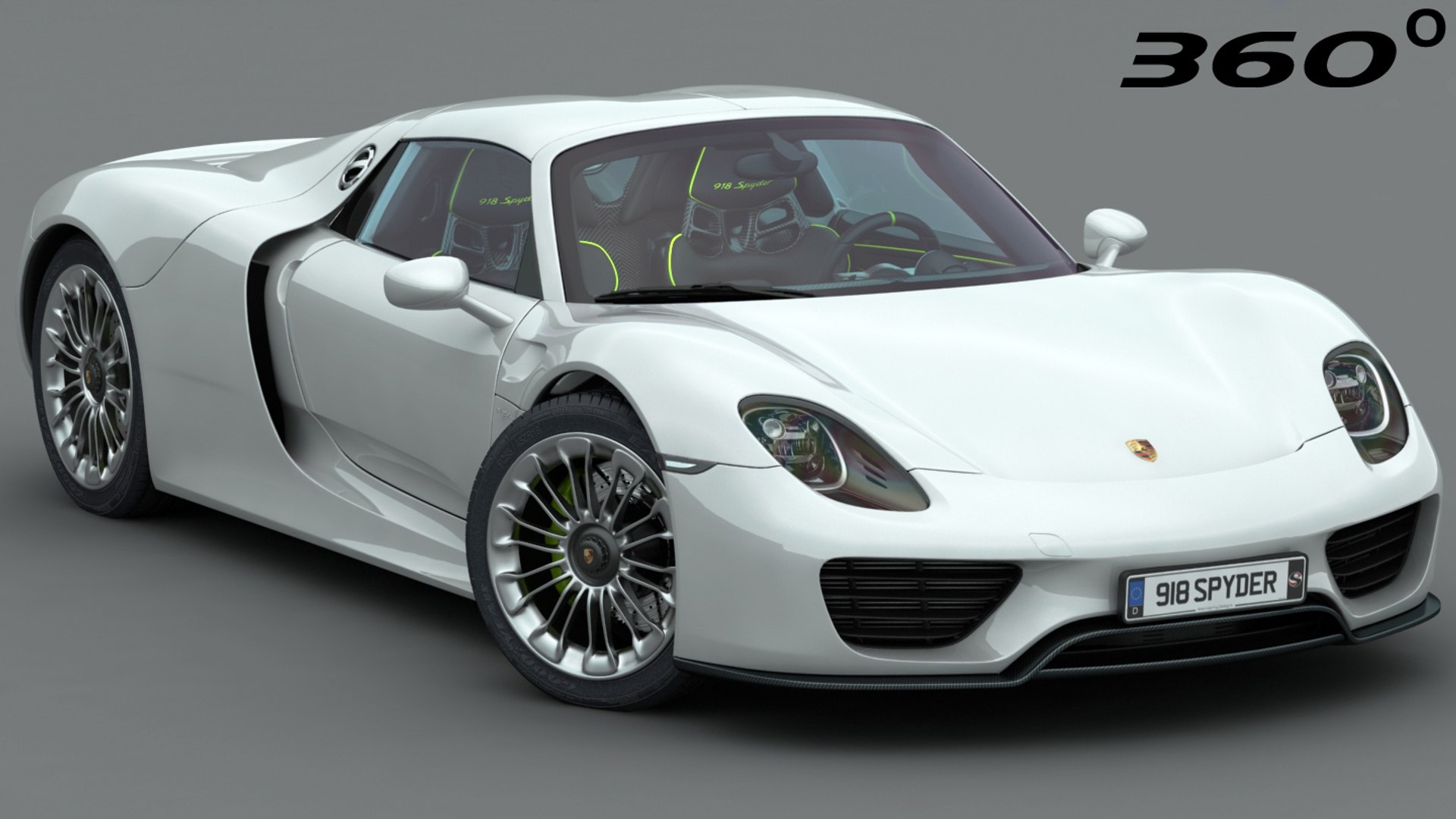 シンプルブラン Porsche 918 Spyder 2018 3D Model - TurboSquid 1227314
