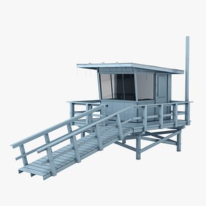 lifeguard station 3d model
