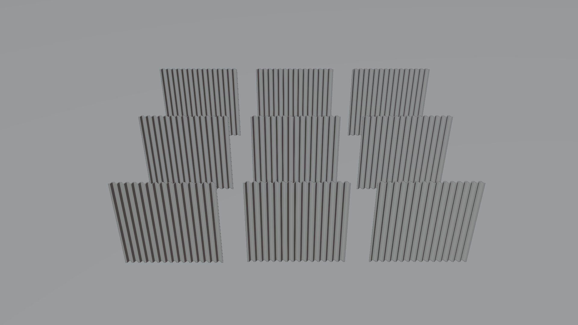 Low Poly Metal Fence 9 Color Options 3D Model - TurboSquid 1834741