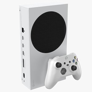 3D Xbox Series S With Controller