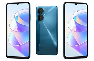 Honor Play 40 Plus Blue Low Poly 3D model