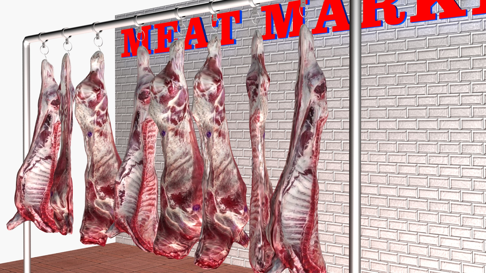 3D beef carcasses TurboSquid 1697083