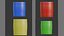 Plastic cups in different colors
