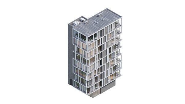 modelo 3d Residential building 1 - TurboSquid 2005190