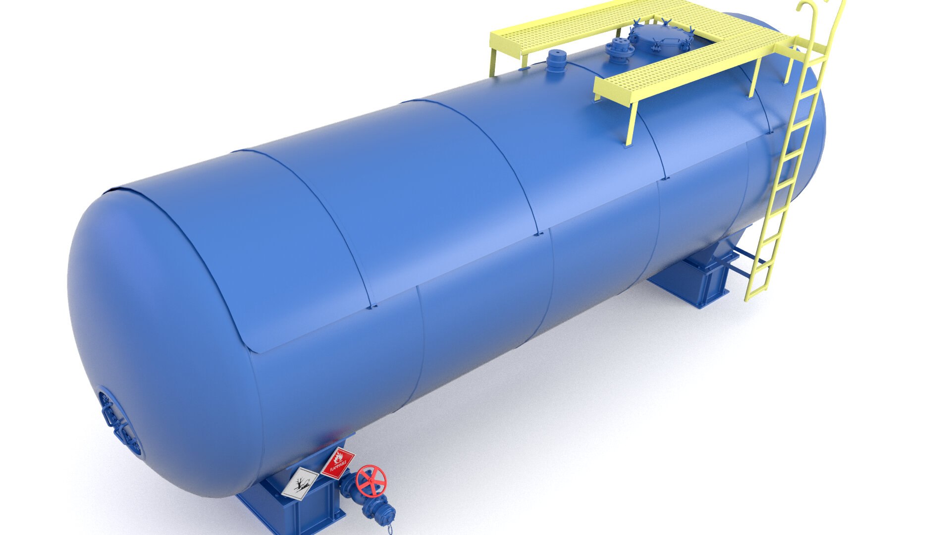 Oil pressure tank model TurboSquid 1554319